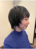 ウルフショート/ウルフパーマ/ブルーブラック 【渡辺まみ】