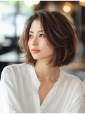白髪ぼかしカラー/脱白髪染め/グレイカラー/大人女性