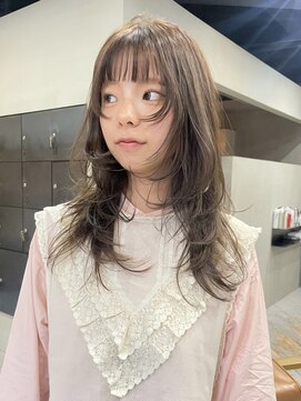 ヘアー アイス ルーチェ(HAIR ICI LUCE) ブリーチなしダブルカラーグレージュレイヤーカット/林