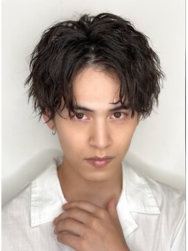 オーシャントーキョーオーバー 渋谷(OCEAN TOKYO OVER) メンズ波巻きツイスパニュアンススパイラルスパイキーショート