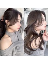 キティー サカエ(kiti SAKAE)&nbsp;グレージュ/レイヤーカット/ハッシュカット/オリーブベージュ/栄