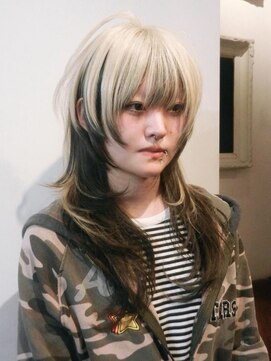 ブロック ジャポン(bloc japon) ロングウルフレイヤーカット デザインカラー/奈良伶華