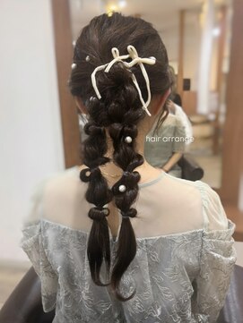 ソワン ドゥ ブレス エルネ 立花店(soin de brace elne) どの角度から見ても可愛い編みおろしヘア♪