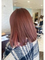 アメイジングヘアー 美沢店(AMAZING HAIR)&nbsp;20代30代大人可愛い透明感ピンクイヤリングカラー大人ボブ
