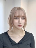 ◇前髪顔周りカットピンクベージュアンブレラカラー船橋