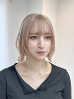 トト 船橋店(toto.)&nbsp;◇前髪顔周りカットピンクベージュアンブレラカラー船橋