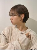 丸みショートコンパクトショート耳かけショート小顔ショート