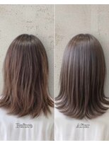 パラン 田無店(PaLaN)&nbsp;【うねりも抑えて艶髪に】髪質改善×カラーBeforeAfter