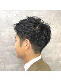 ツーブロック×パーマ