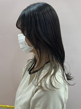 ゲーム バイ アランスミシー 横浜(GAME by Alan Smithee) インナーカラー/ダブルカラー/ミルクティーベージュ