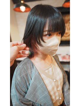 ボアップ 新居浜店(boappu) #インナーカラー #ボブ #ピンクカラー