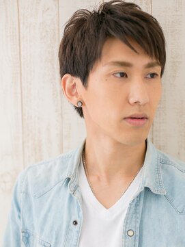 モッズヘア メン 南越谷南口店(mod's hair men) 斜めバングで個性的なヘーゼルベージュモテ束感ショートR南越谷