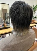 襟足シルバーカラー♪