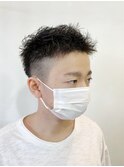 無造作刈り上げショート