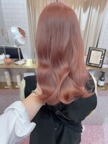 ロンド レア 天神大名店(Lond Le’a)&nbsp;ダブルカラーミルクティーピンクベージュカラーハイトーンカラー