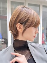20代30代40代50代/丸みショート/クビレ/前髪あり/表参道
