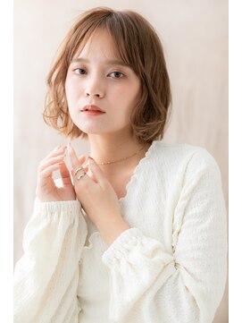 カバーヘア ブリス 戸田公園西口店(COVER HAIR bliss) シアーカラー切りっぱなしAラインボブパーマY戸田公園20代30代