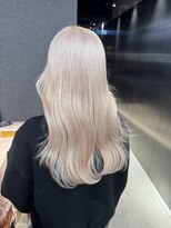 ペレ 栄店(PELE) デザインカラー/レイヤーカット/ウェットヘア/オリーブベージュ