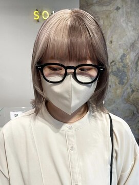 ソル オモテサンドウ 表参道 青山(SOL . OMOTESANDO) ミルクティーベージュダブルカラーケアブリーチインナーカラー