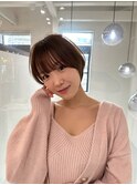 黒髪ボブルフネビージュ小顔ワンレンスペインカール大宮