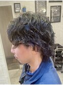 グランジパーマ大人ヘアボブウルフスパイラルパーマアメカジ♪