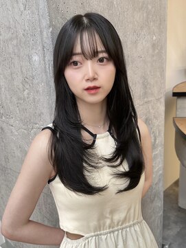 ミリ(mm) レイヤーカット オリーブベージュ カラー 韓国 髪質改善 仙台