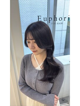 ユーフォリア 渋谷グランデ(Euphoria SHIBUYA GRANDE) 結んでも可愛い顔周りカット♪  Syuri