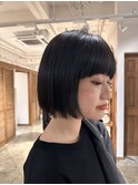 ボブ×髪質改善ストレート