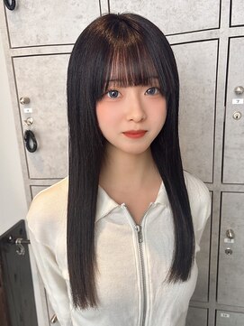 ヘアリゾート粋 新宿三丁目本店 艶髪ストレート/グレージュ/髪質改善