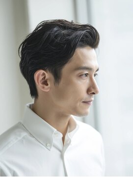 アネモネ 真美ヶ丘店(Ane mone) 爽やかアップバング×知的ニュアンスショート