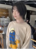 ショートヘアショートウルフウルフカット/中西