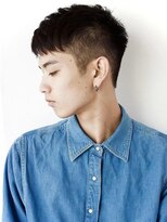 ロミー 本厚木(ROMMY.) 本厚木☆メンズ☆韓国フェード眉毛カット◎刈り上げショート黒髪