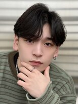 ジーナ 天神(Zina)&nbsp;センターパート/ニュアンスパーマ【メンズサロンZina天神】