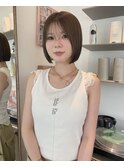 オリーブベージュボブ