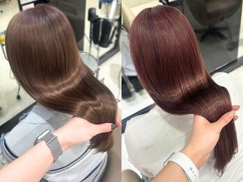 ケーツー心斎橋 クイーンズガーデン バイ ケーツー(K two QUEEN'S GARDEN by K two)の写真/話題のブリーチなしダブルカラーで圧倒的透明感×理想の髪色を手に入れて*ダメージレスなカラーで艶感も◎