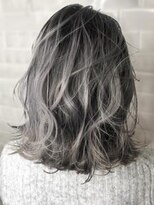 オーブ ヘアー エピュール 米子店(AUBE HAIR epure)&nbsp;【AUBE HAIR】ネイビーグレーハイグラデーション_ニュアンスロブ