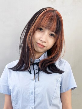 アルバム 銀座(ALBUM GINZA) 前髪カットくびれミディブリーチ顔周りレイヤー_F31226