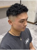 極道パーマ×フェード