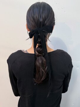 シティ(sity.) 天神 顔まわりレイヤーカット ヘアセット ブリーチなしカラー