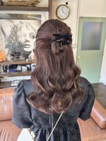 コレット ヘアー 大通(Colette hair) カチモリハーフアップ/ヘアセット/ヘアアレンジ/お呼ばれヘア