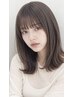 前髪縮毛矯正＋デザインカット￥9500