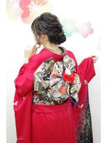 サロンド クラフト(salon de craft)&nbsp;【成人式】モダンルーズなダウンアップシニヨンスタイル♪