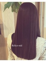 レリコ ニド(Relico-nid) 髪質改善20代30代40代大人ナチュラル系ブラウン×艶髪ストレート