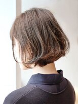 アルバム 銀座(ALBUM GINZA) カーキボブ_外ハネボブアッシュブラウンネオウルフ_ba276541