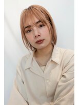 オースティン 門前仲町(AUSTIN)&nbsp;大人かわいい前髪セシルカットココアブラウンフリンジウェーブ