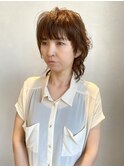 渡辺満里奈風　大人マッシュウルフ/ニュアンスカラー