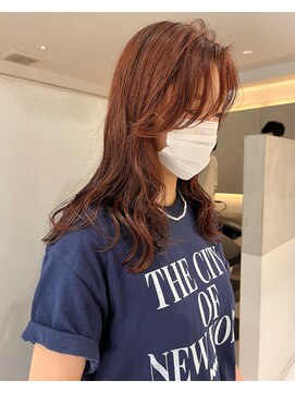 ガリカ 横浜(Gallica) 暖色カラー/オレンジベージュ 柔らかレイヤーカット