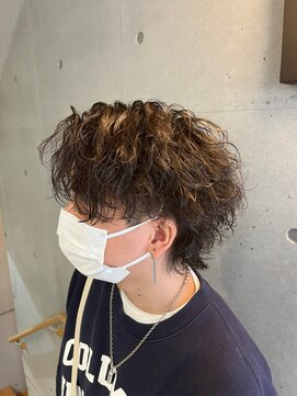 メンズサロンドットリアン(dot. lien) 無造作スパイラルパーマ刈り上げマッシュメンズパーマ