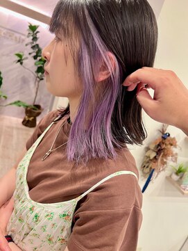 リシェイル(RICHAIR) イヤリングカラー☆ピンクラベンダー