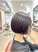20代 30代 パツッとミニボブ